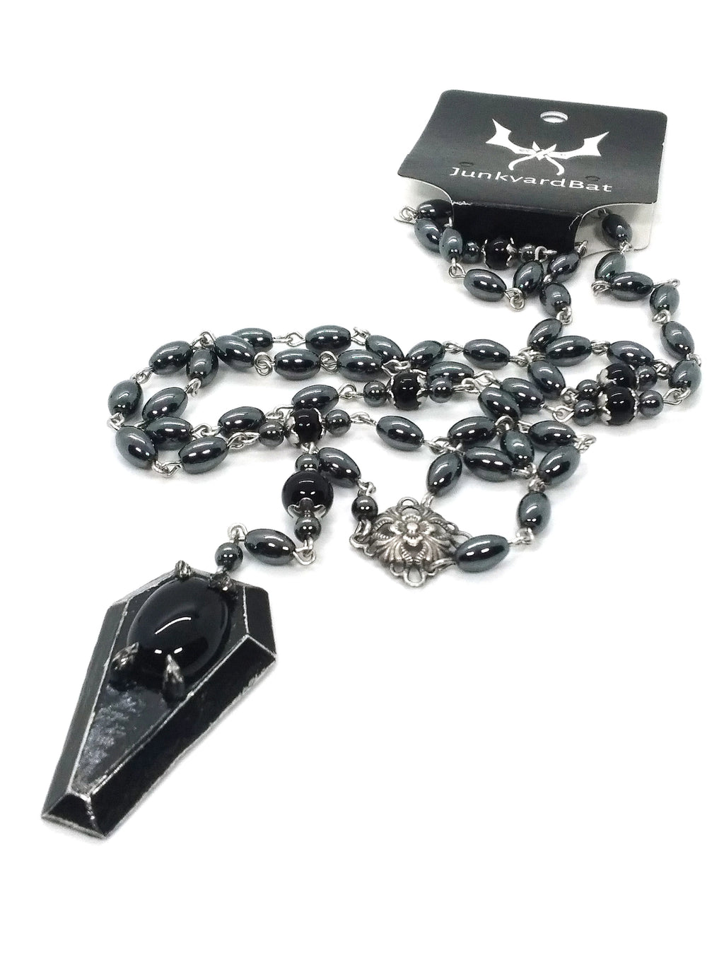 Coffin Rosary with Onyx