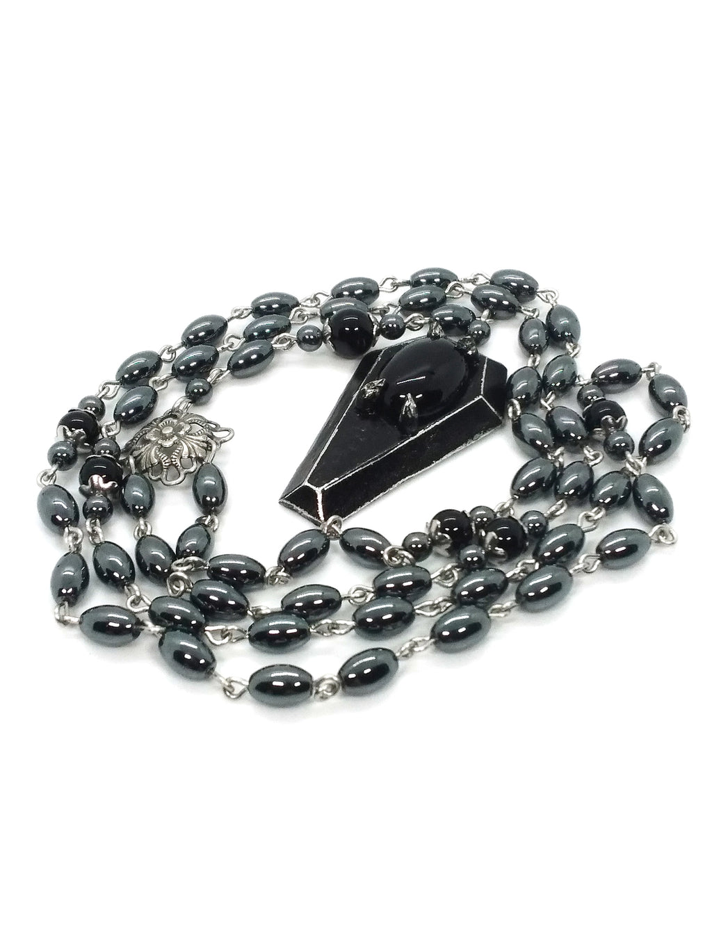 Coffin Rosary with Onyx