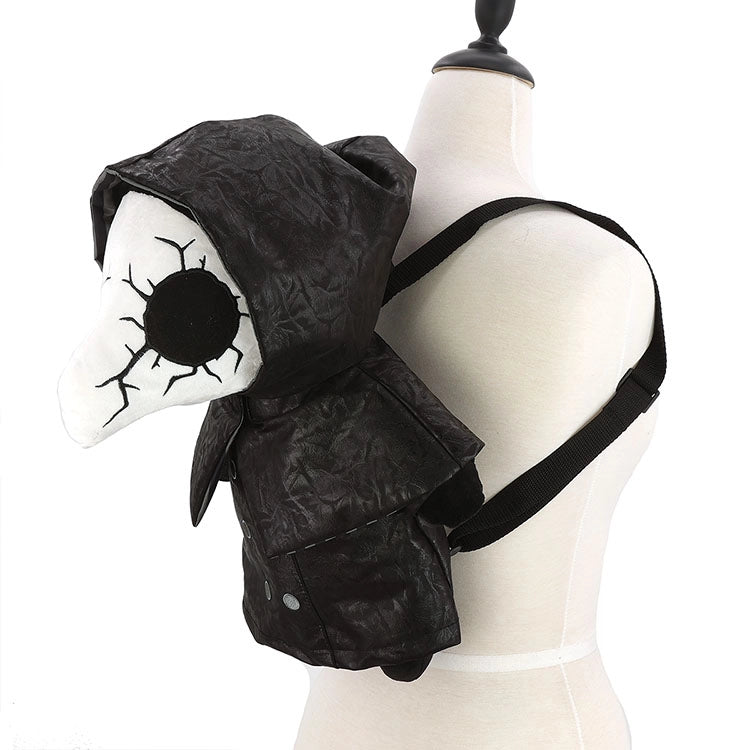 Cracked Mask Plague Doctor Plushy Backpack