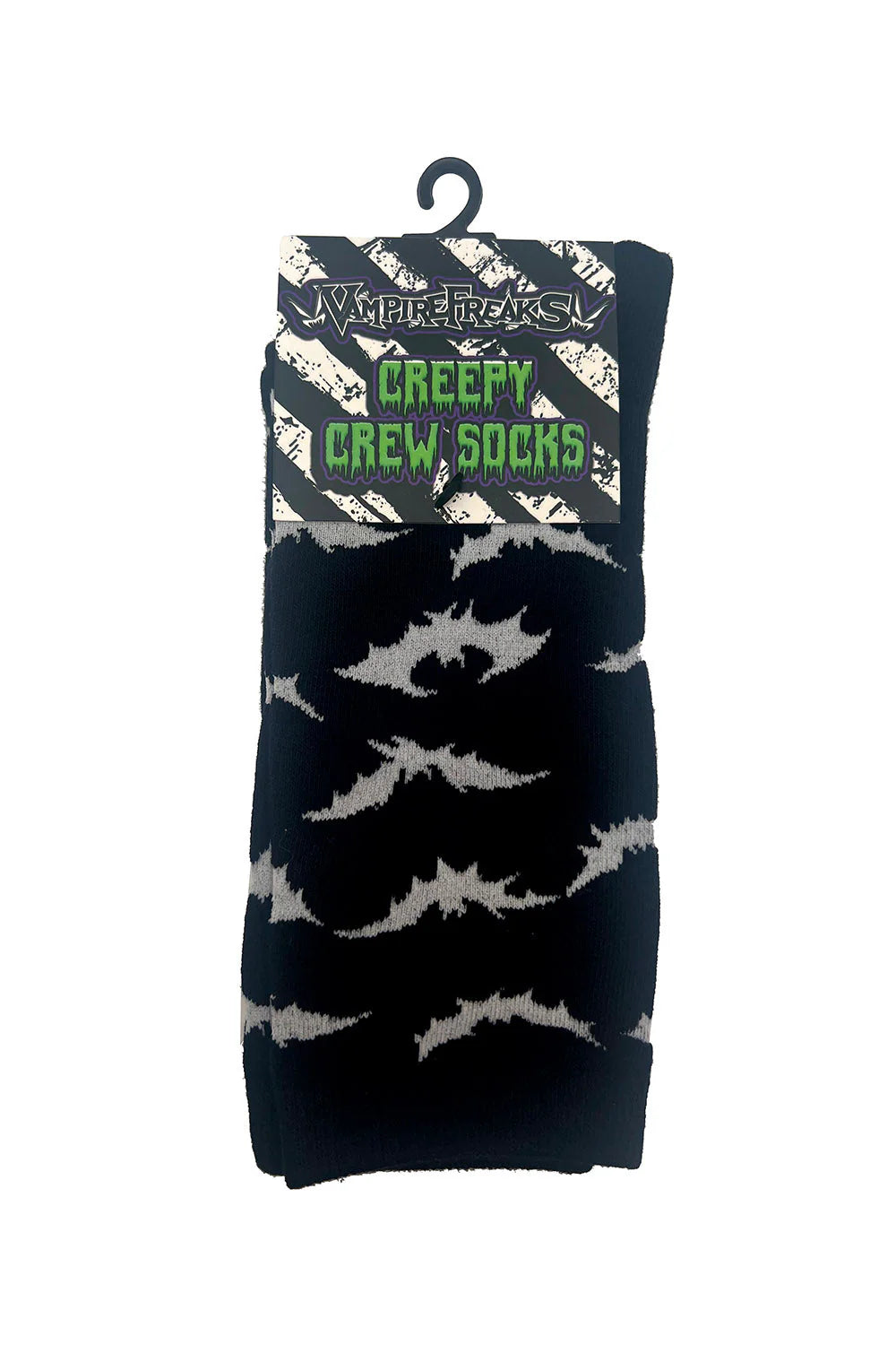 Creepy Crew Socks [White Bats]