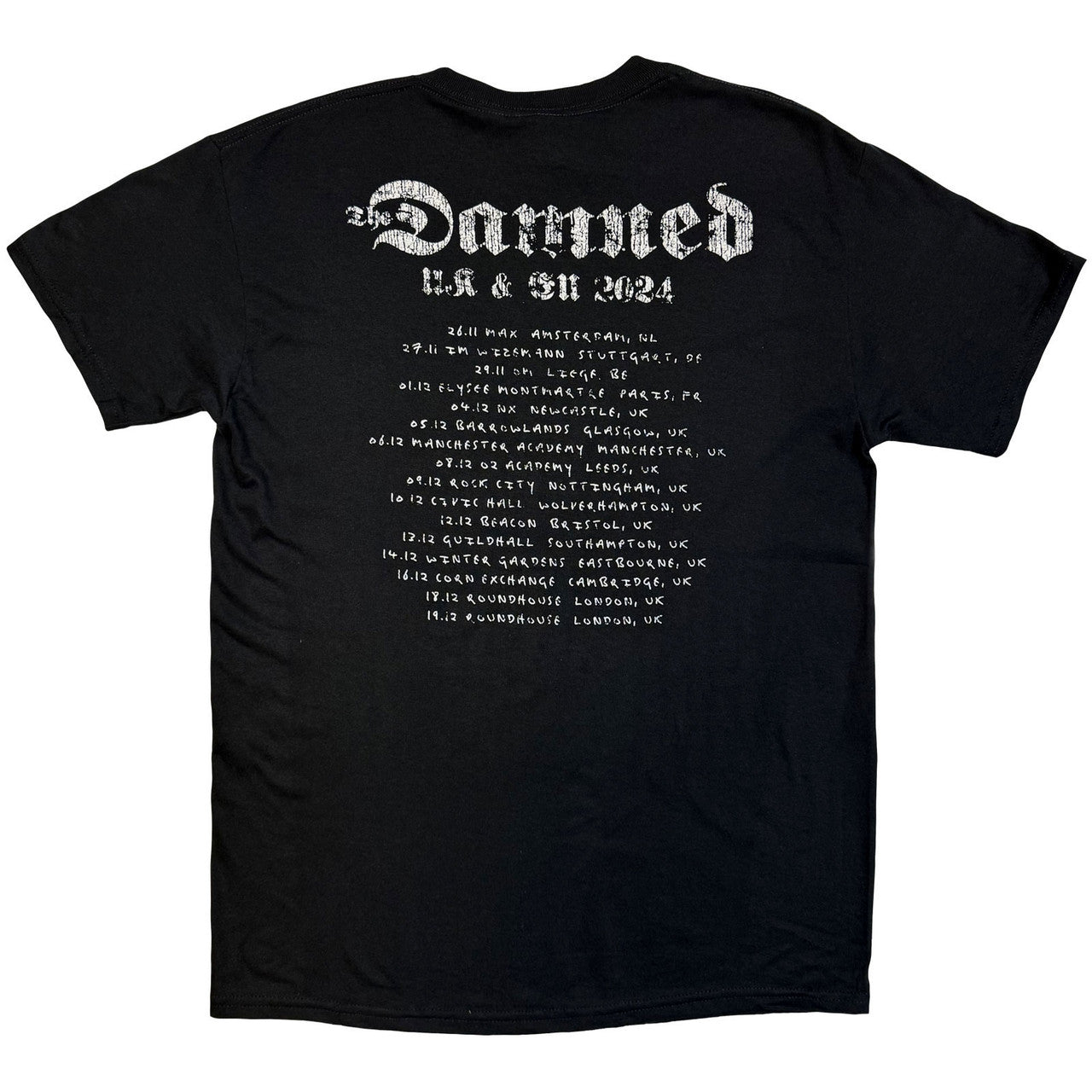 The Damned - UK & EU Tour 24 - Unisex T-Shirt (Black) – Bloody
