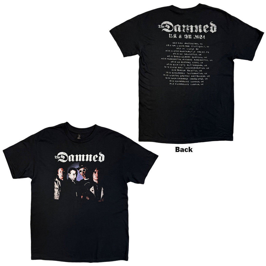 The Damned - UK & EU Tour 24 - Unisex T-Shirt (Black)