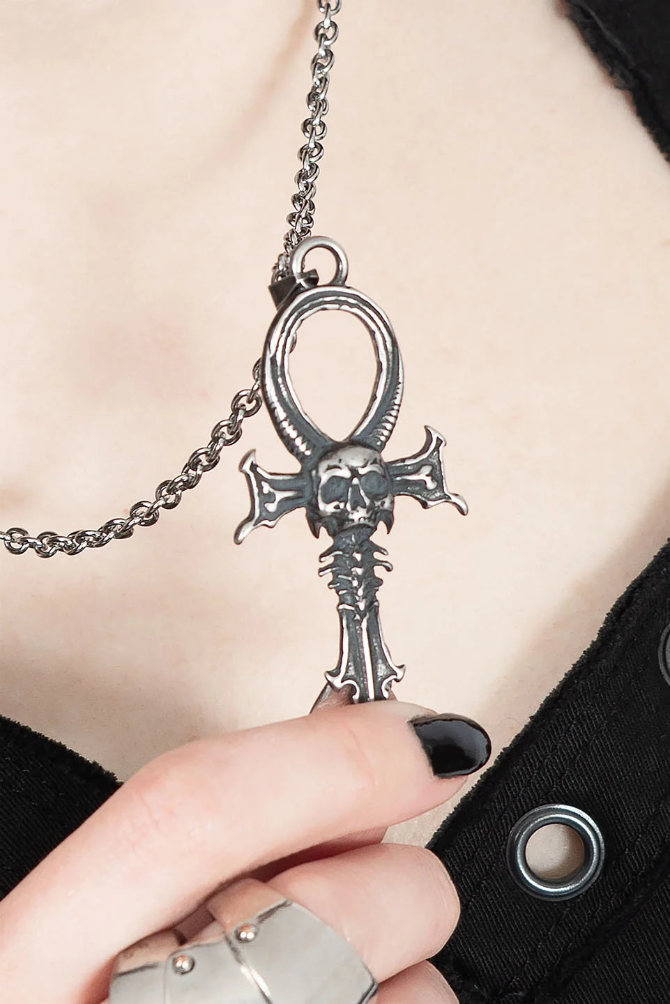 Lip Service X Riddick Death Ankh Necklace