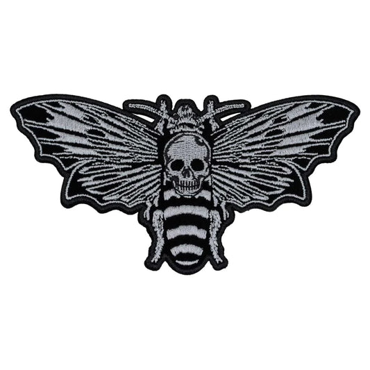 Death Moth Velvet Luxe Embroidered Patch