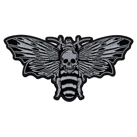 Death Moth Velvet Luxe Embroidered Patch