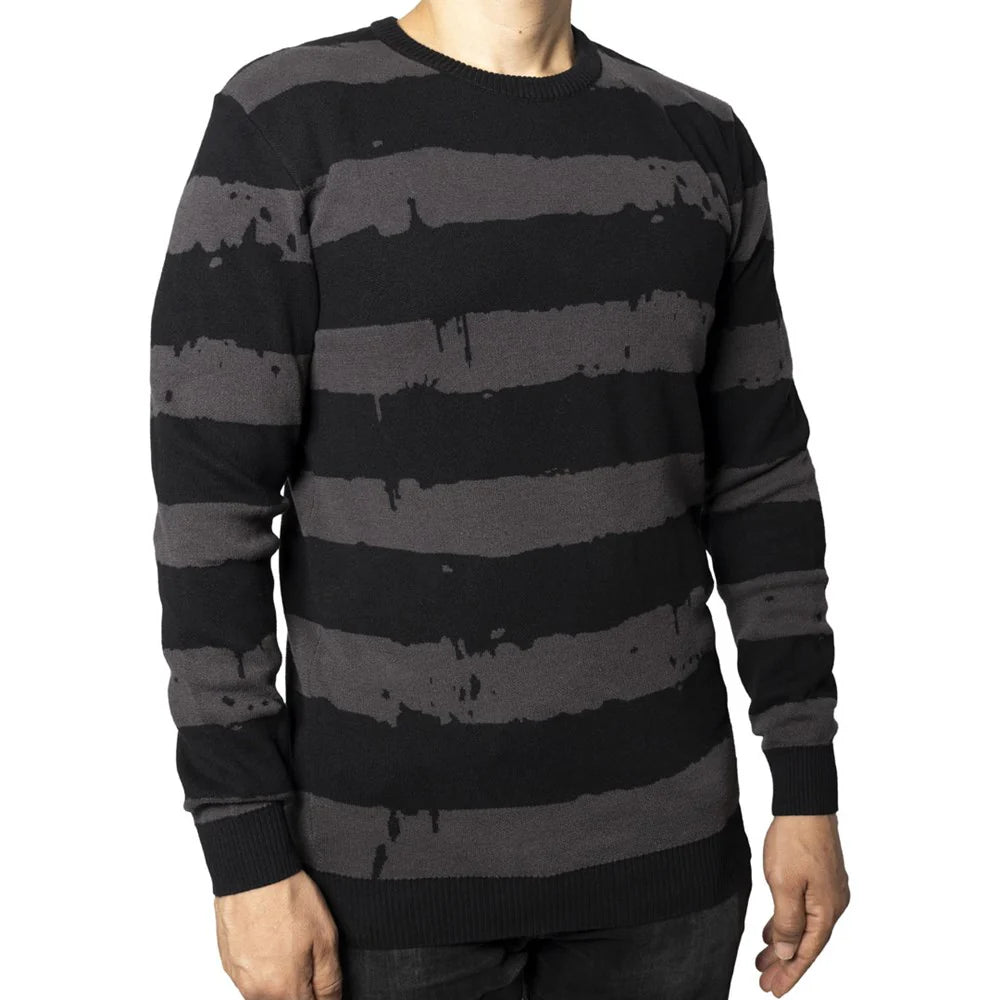 Destroyer Stripe Grey Sweater