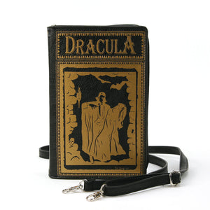 Dracula Book Cross Body Bag - Black