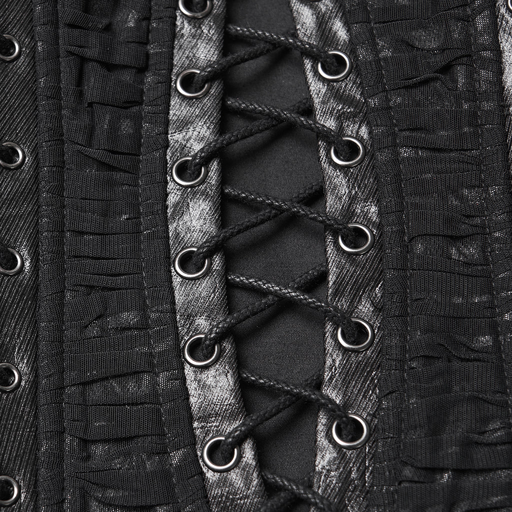 Edgy Lace-Up Punk Corset