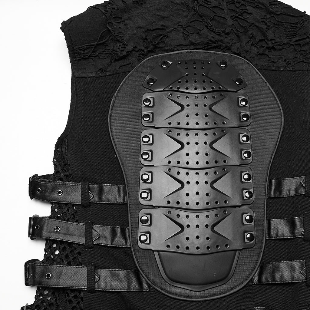 Studded Black Punk Vest