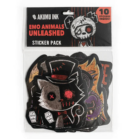 Emo Animals Sticker Pack