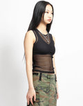 Women's Fishnet Tank Top