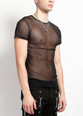 Short Sleeve Fishnet - Black