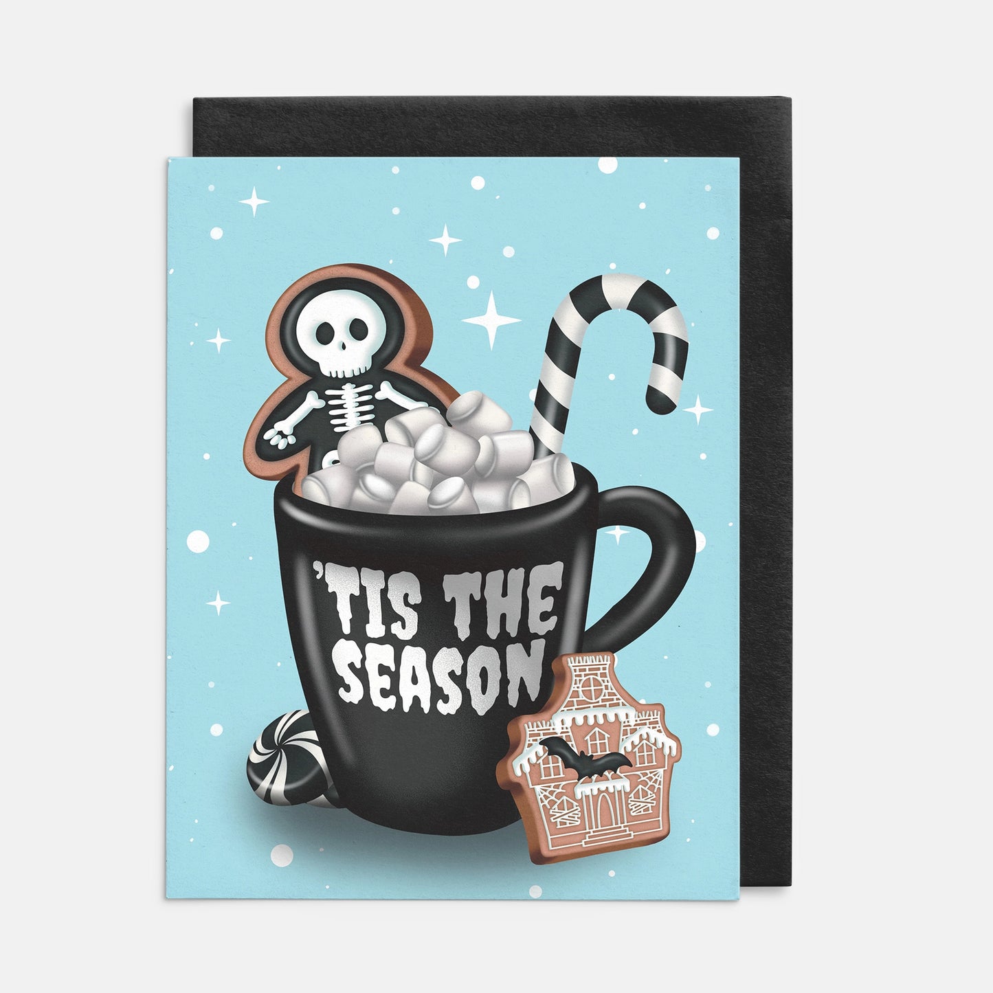 Gingerbread Skeleton Man - Greeting Card