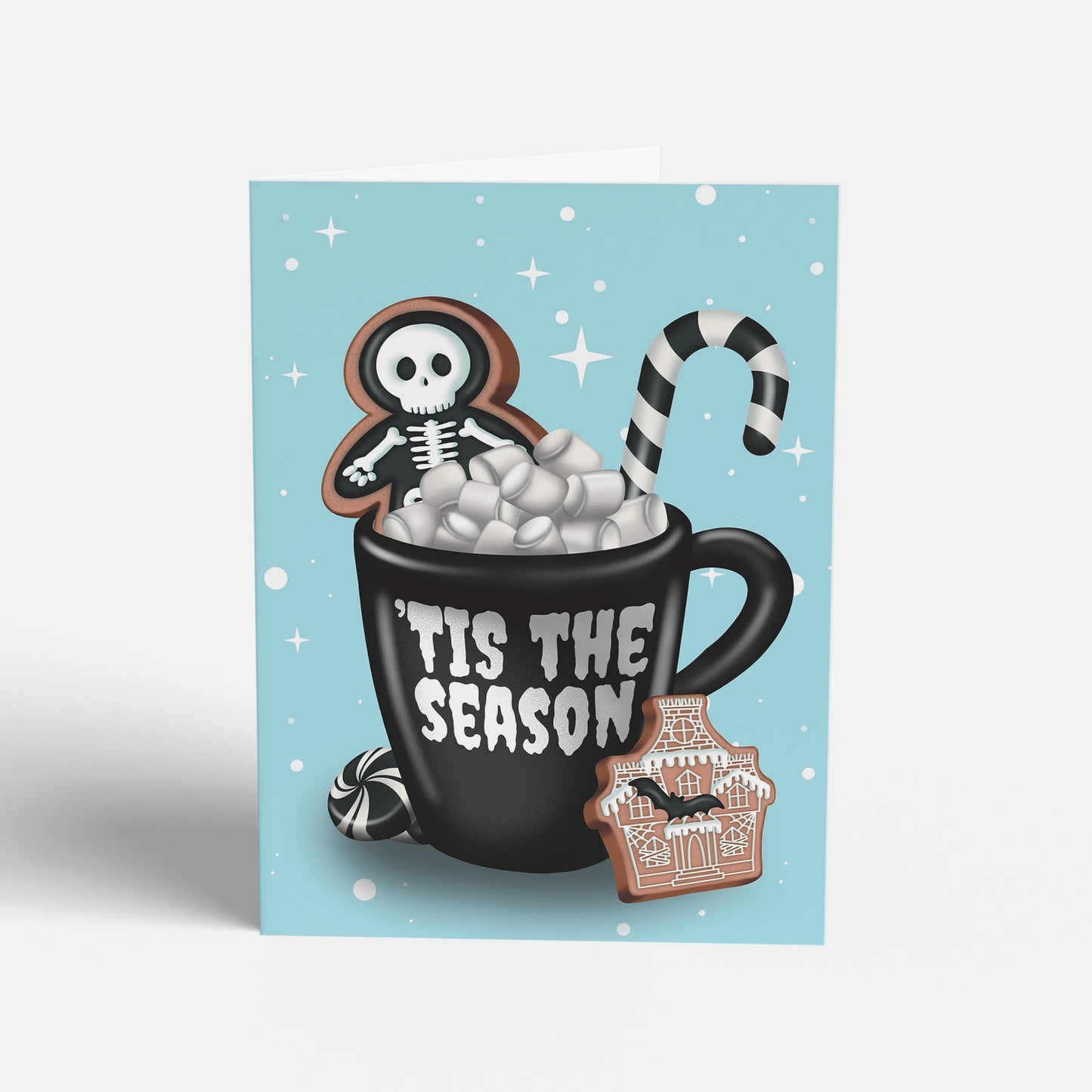 Gingerbread Skeleton Man - Greeting Card