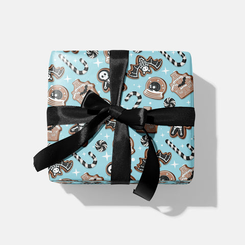 Gingerbread Skeleton Man Gift Wrapping Paper