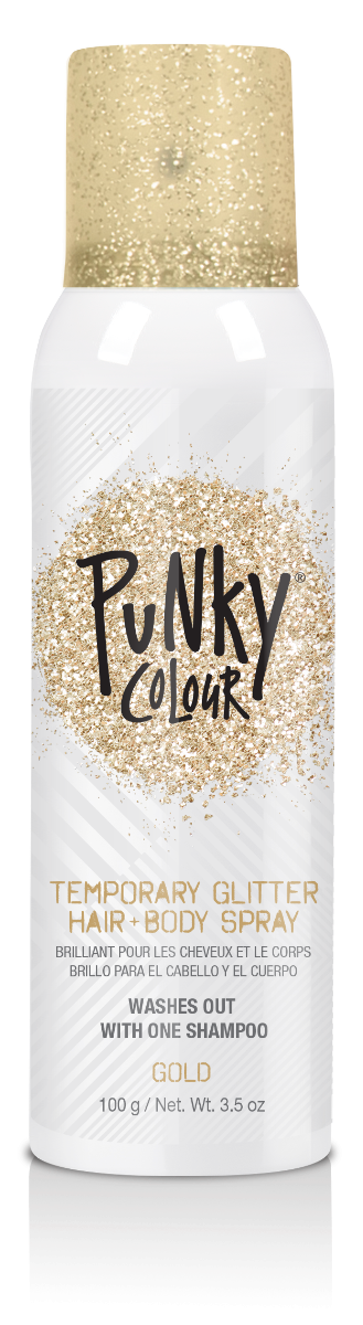 Punky Colour, Golden Glitter Hair Color and Body Spray