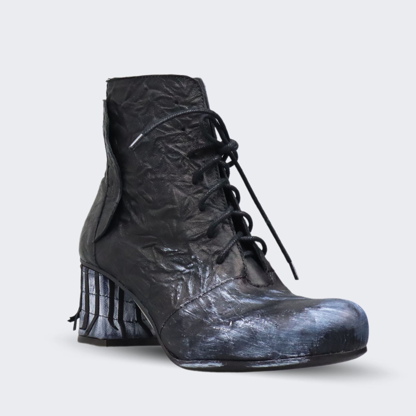 Golum - Black and Silver High Heel Boots