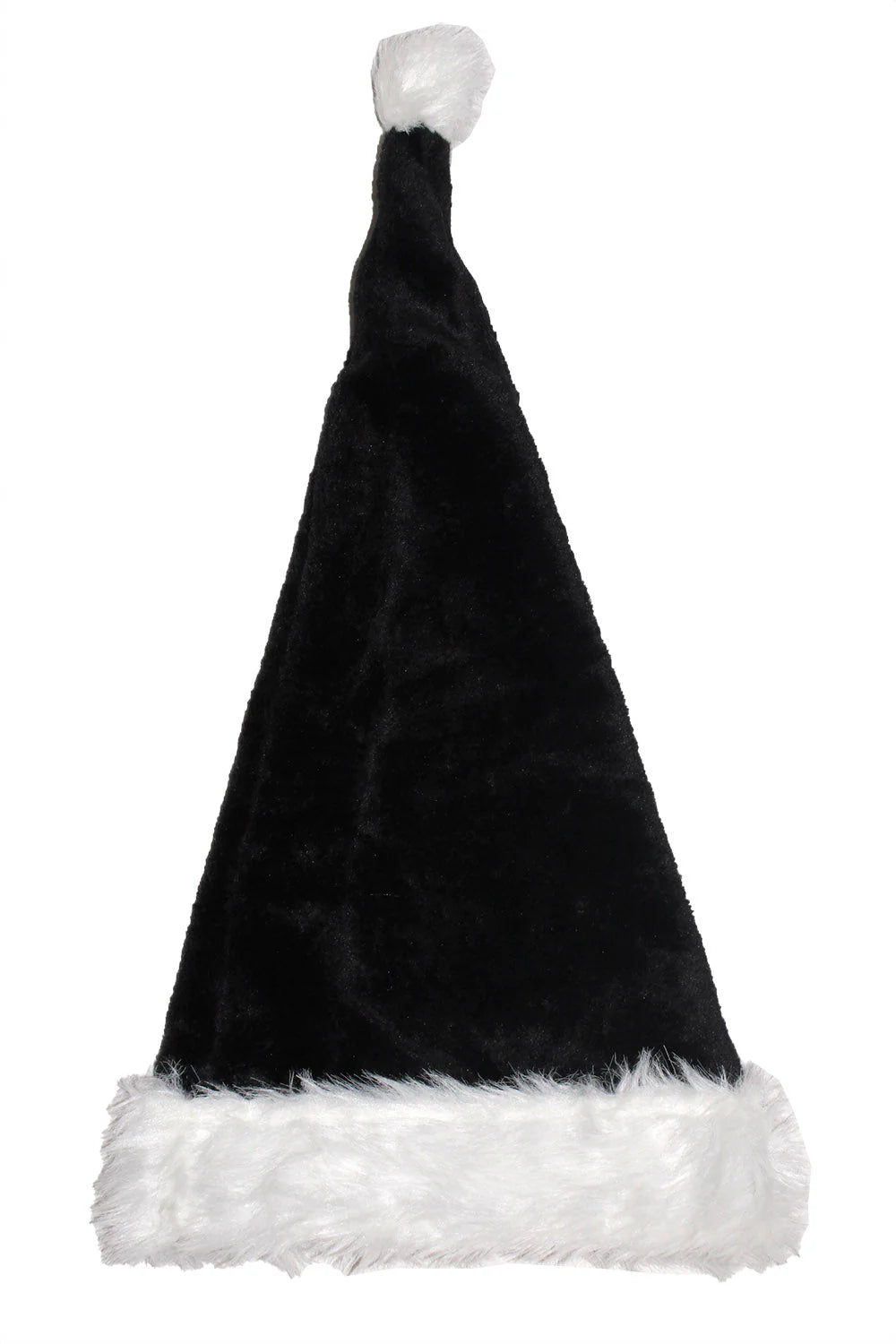 Goth Santa Hat - Black/White