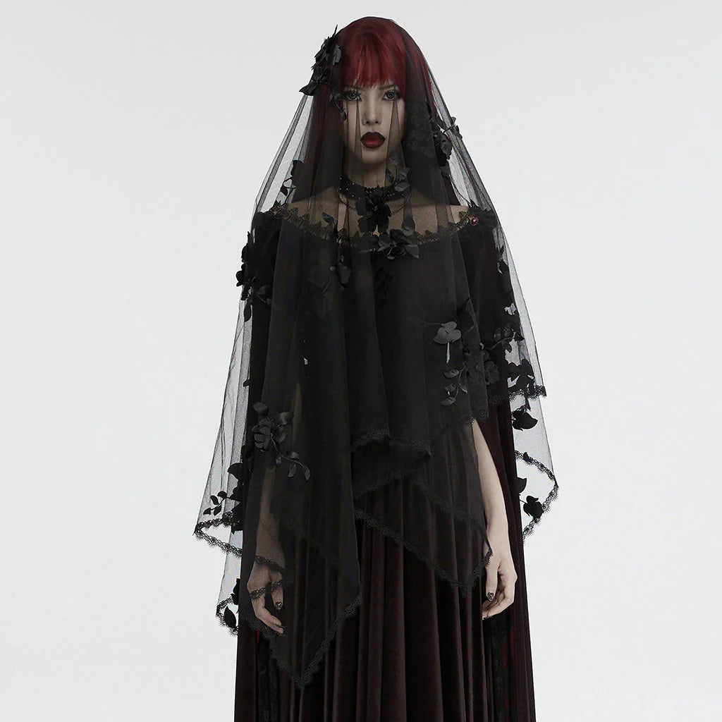 Gothic Floral Veil