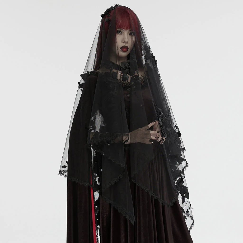 Gothic Floral Veil