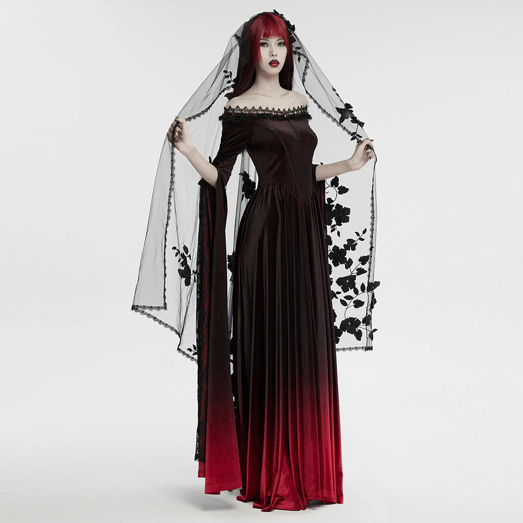 Gothic Floral Veil