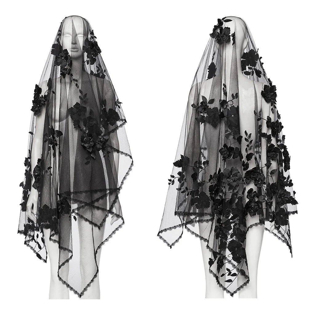 Gothic Floral Veil