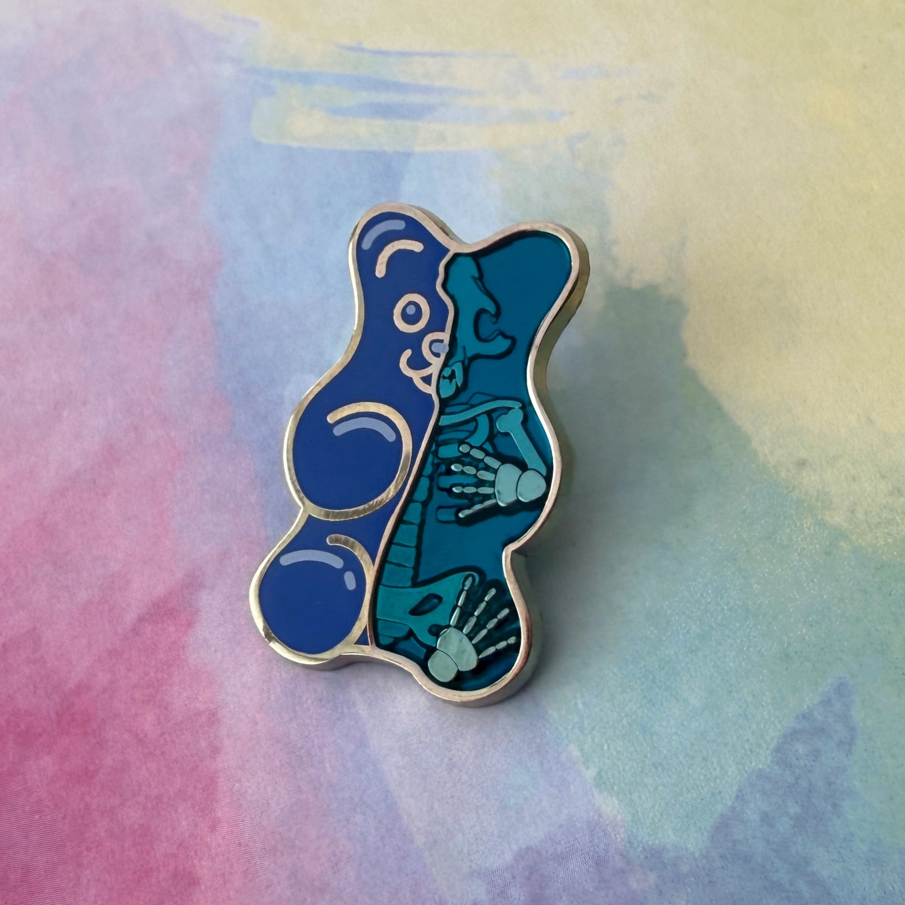 Gummy Bones Enamel Pin - Sarai Llamas Artist Collection
