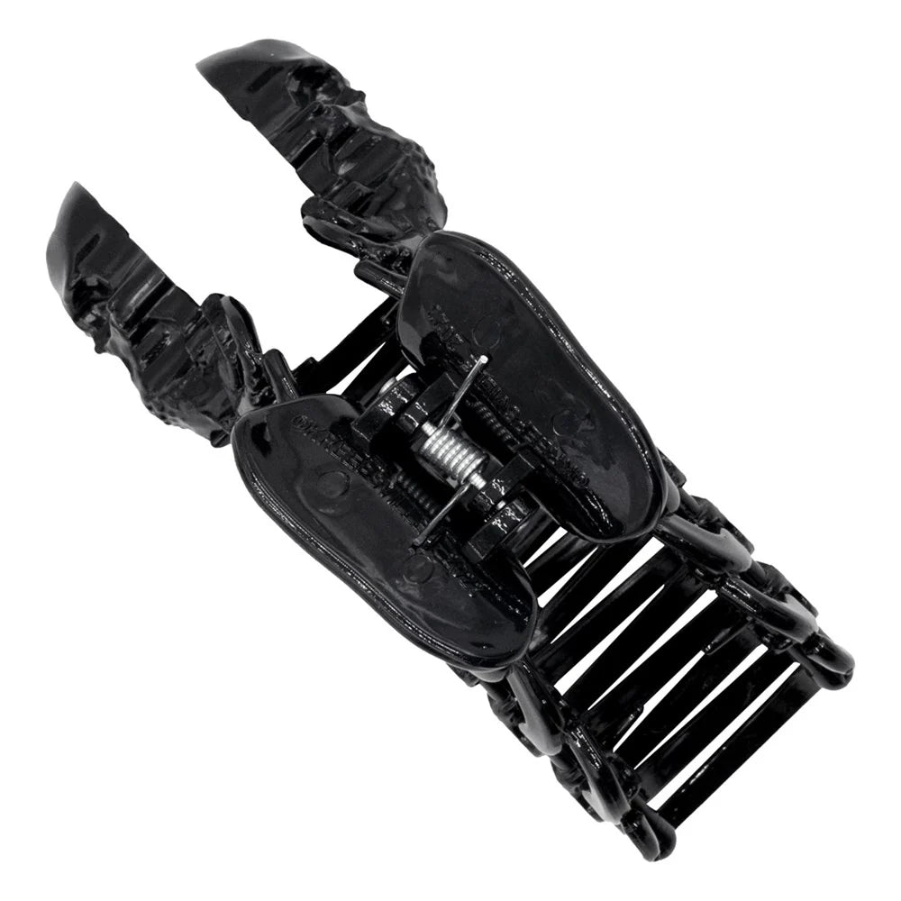 Skeleton Ribcage Hair Claw Clip Black