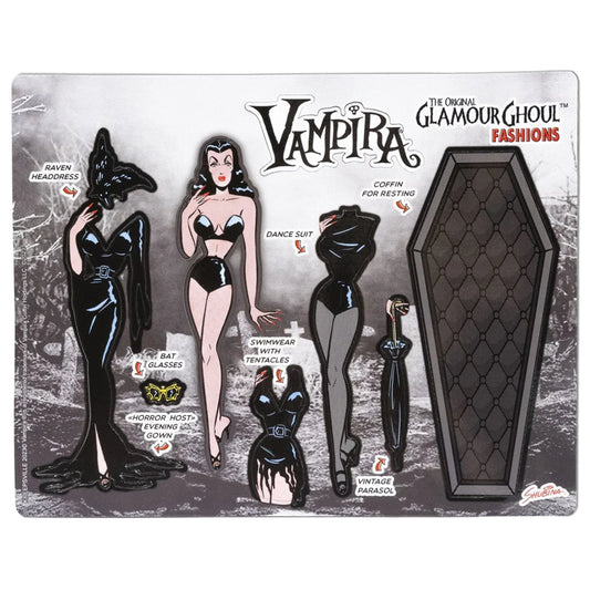 Vampira Glamour Ghoul Dress Up Magnet Set