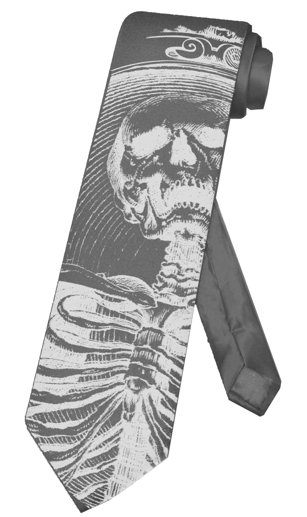 Heavens Sinners Necktie - Charcoal