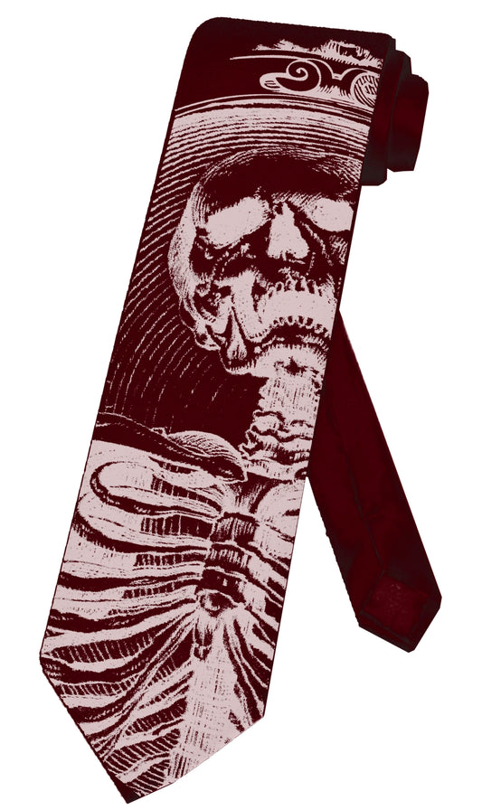 Heavens Sinners Necktie - Burgundy