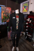 Bloody Rose Bat Hoodie- Unisex Jersey Full-Zip Hoodie