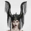 Horned Headdress with Chain Fringe