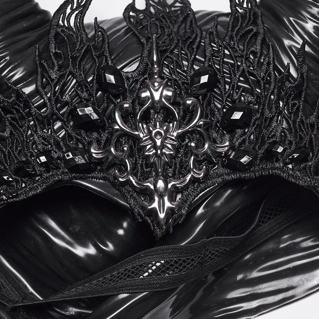 Horned Headdress with Chain Fringe