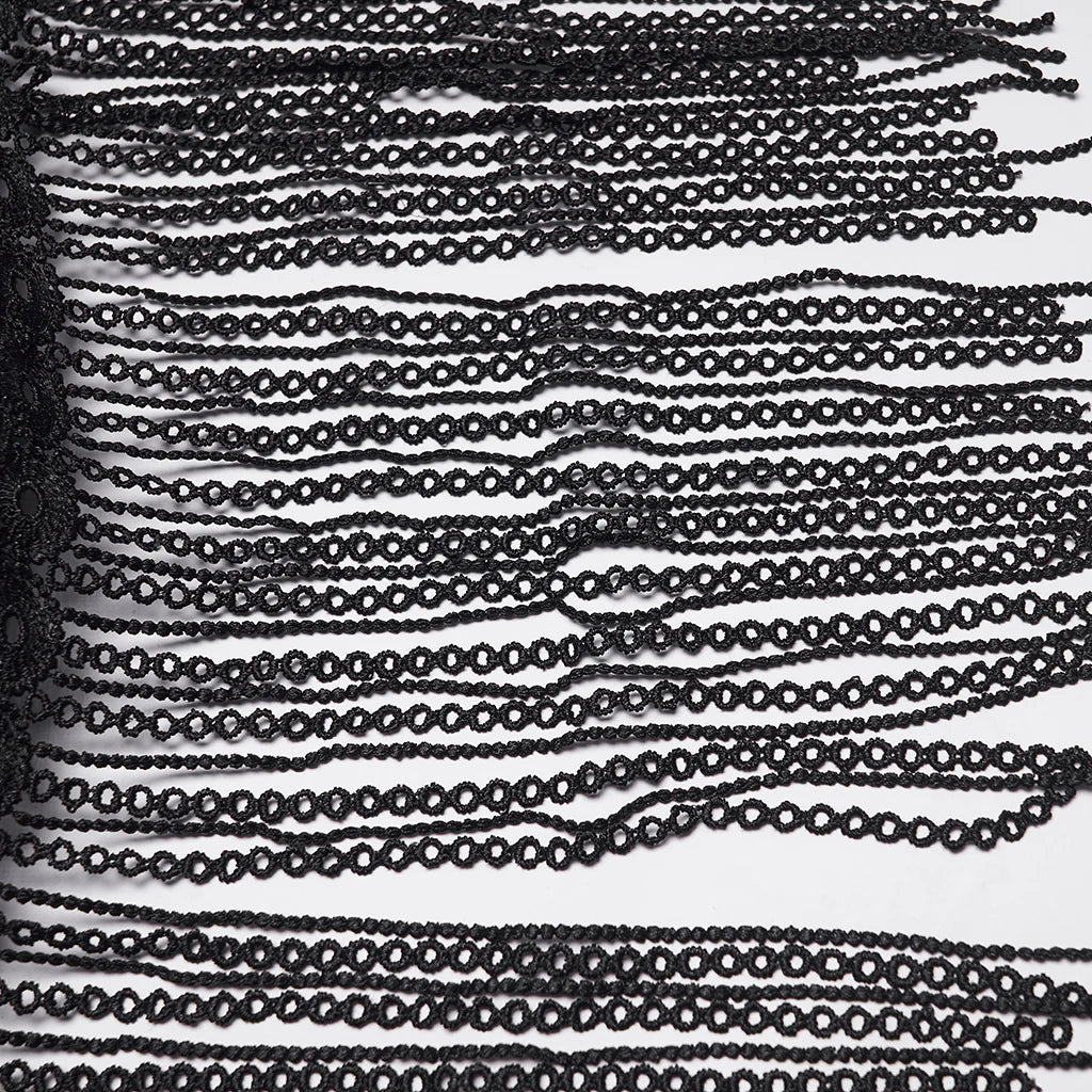 Horned Headdress with Chain Fringe