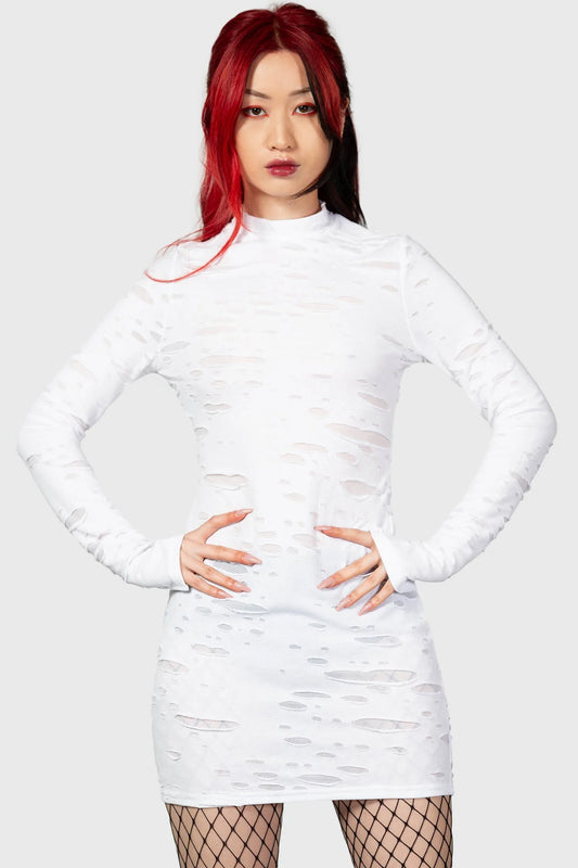 Illuminated Demon Long Sleeve Dress