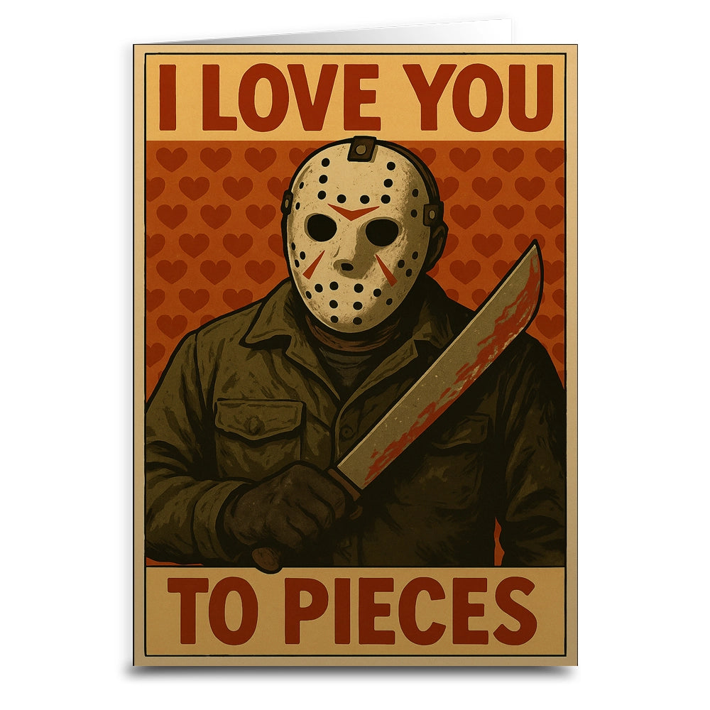 I Love You To Pieces - Greeting Card