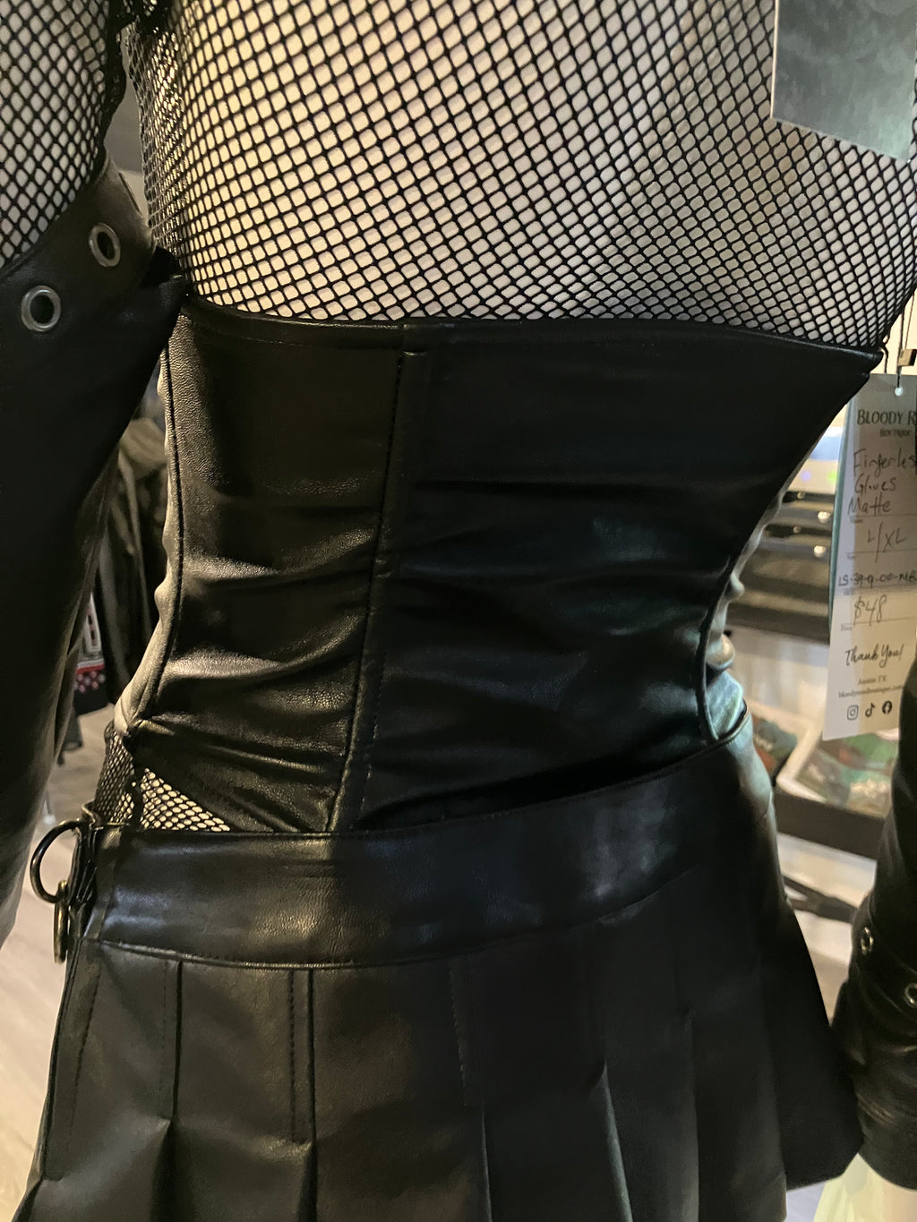Classic Fetish Vinyl Waist Cincher - MATTE Black