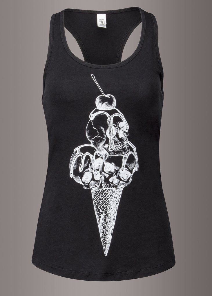 Ice Cream Skull Tank Top