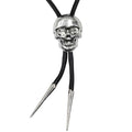 Skull Chrome Bolo Western Tie