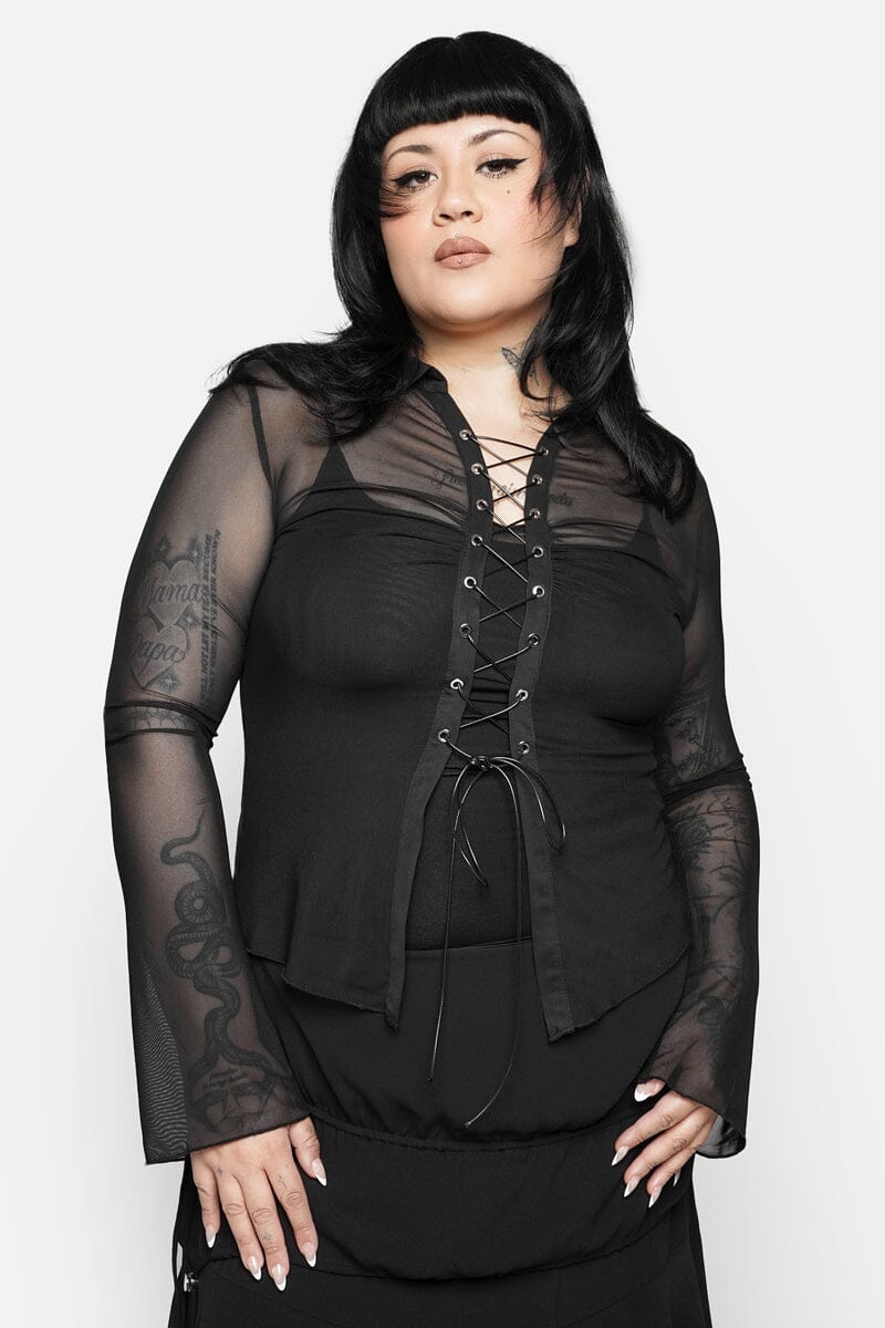 Karli Mesh Longsleeve Set