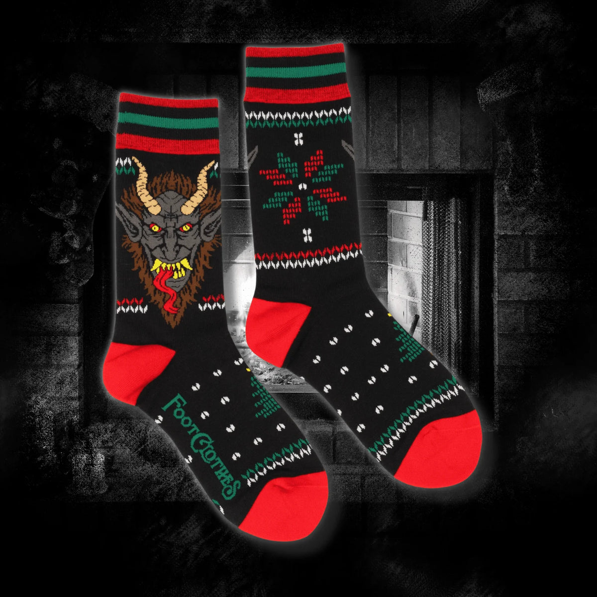 Krampus Sweater Crew Socks