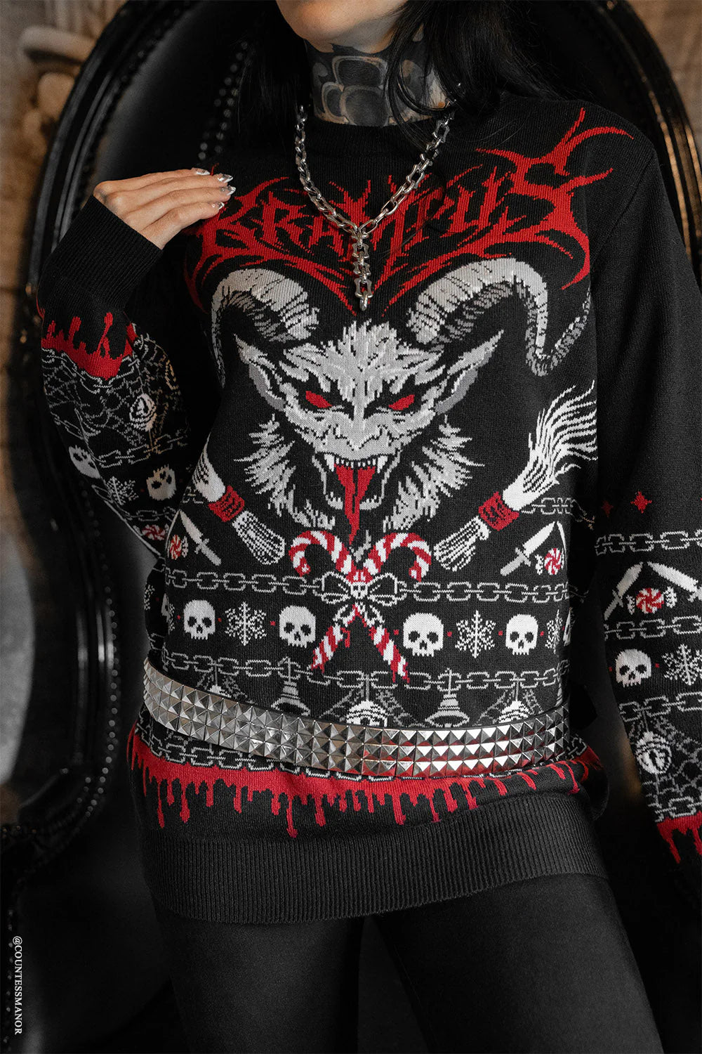 Krampusnacht Knit Xmas Sweater