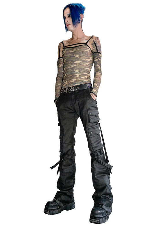 Future Division Wasted Waxed Unisex Cargo Jeans