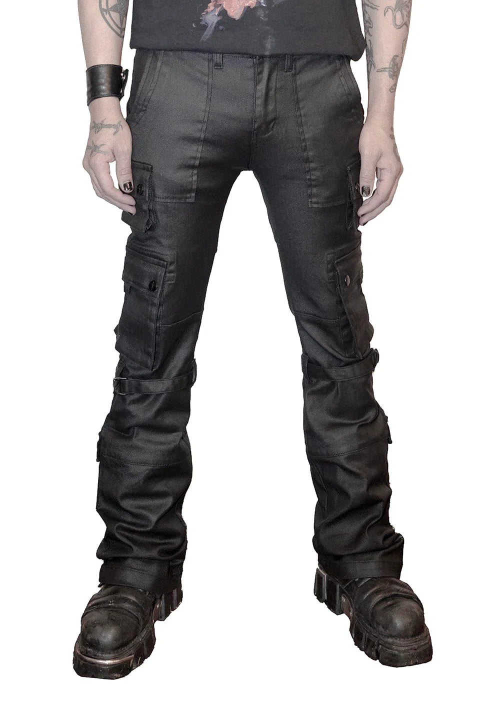 Future Division Wasted Waxed Unisex Cargo Jeans