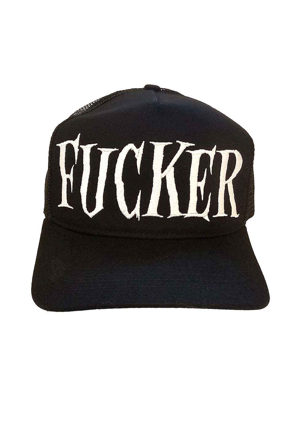 Fucker Trucker Black Snapback Hat