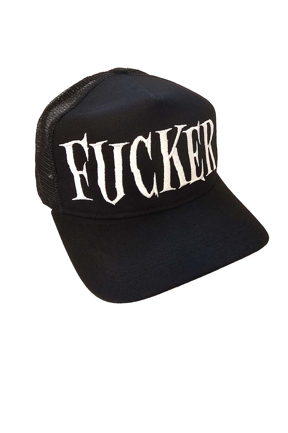 Fucker Trucker Black Snapback Hat