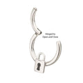 Lock Front Facing Hinged Septum Clicker