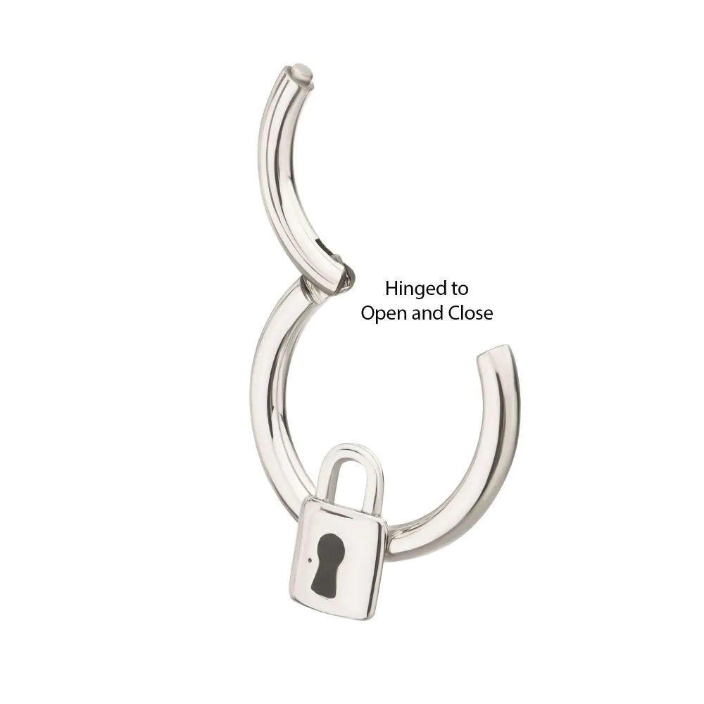 Lock Front Facing Hinged Septum Clicker