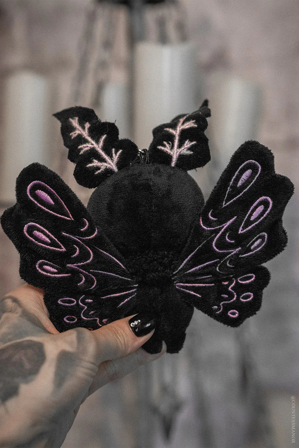 Lunar Moth Plush Keychain